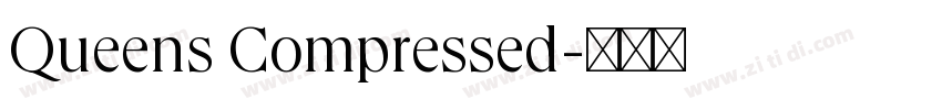 Queens Compressed字体转换
